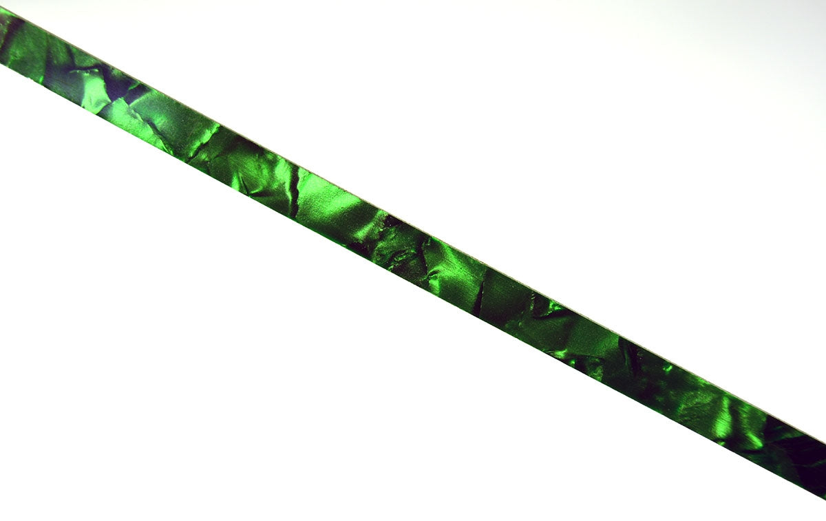 Green Pearloid Binding 6mm x 1.5mm x 1600mm