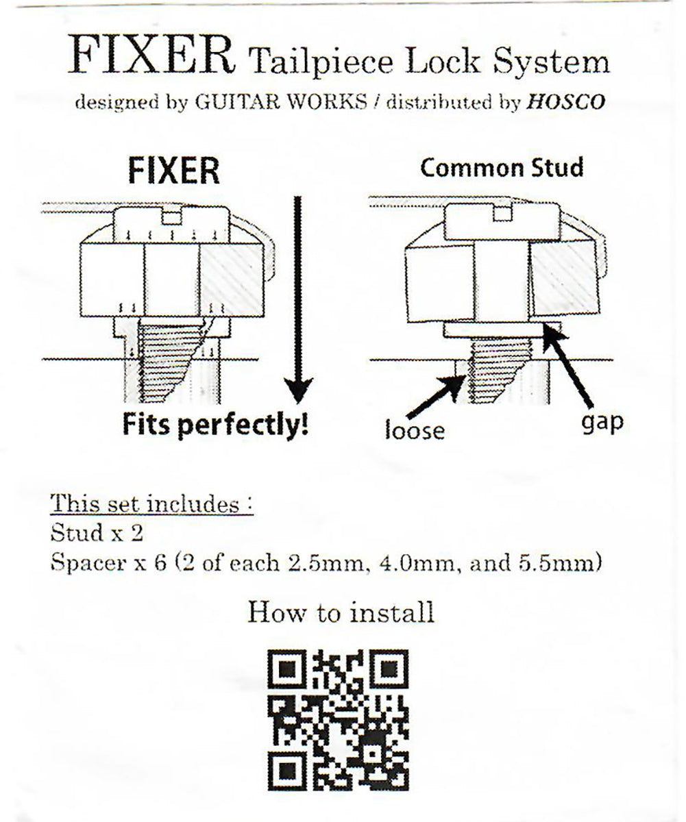 Fixer Tailpiece Lock System Instructions