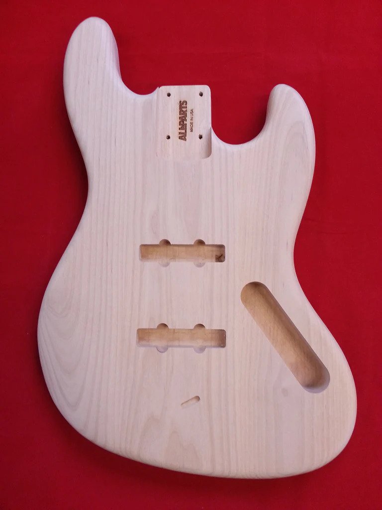 Jazz Bass Replacement Body, Alder, Unfinished