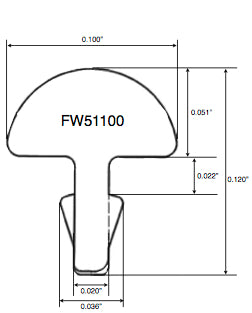 Fret Wire Jescar FW51100 Stainless Steel