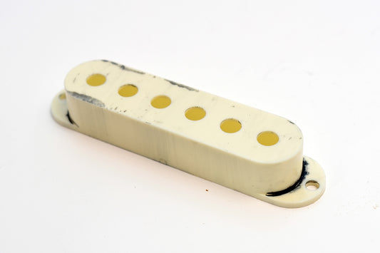 Strat Style Single Coil Pickup Cover Relic White