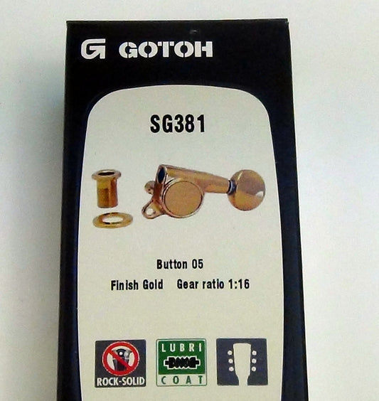 Gotoh SG381-05 3 a side tuners in Gold