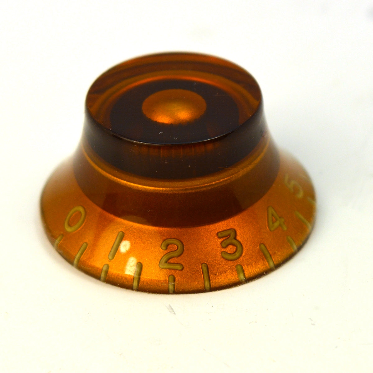 Gibson Style Amber Hat Knob from Hosco Embossed