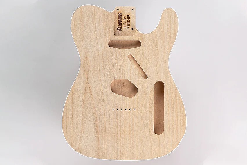 Telecaster Binding Router Telecaster Replacement Body With White Binding, Alder, Unfinished ...