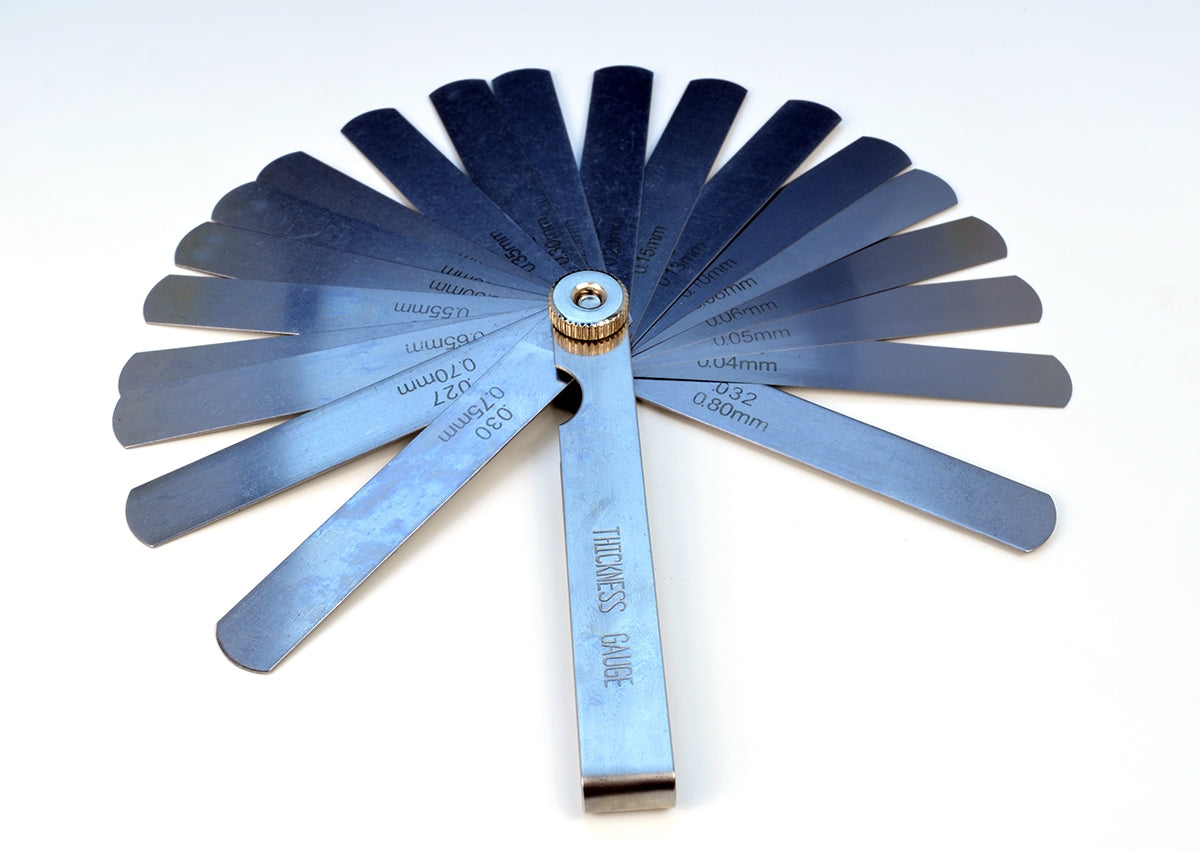Thickness Feeler Gauge 20 sizes (inch and metric)