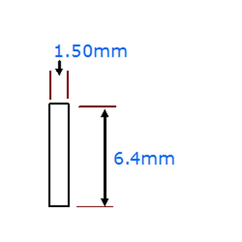 White Plastic Binding 1.5 x 6